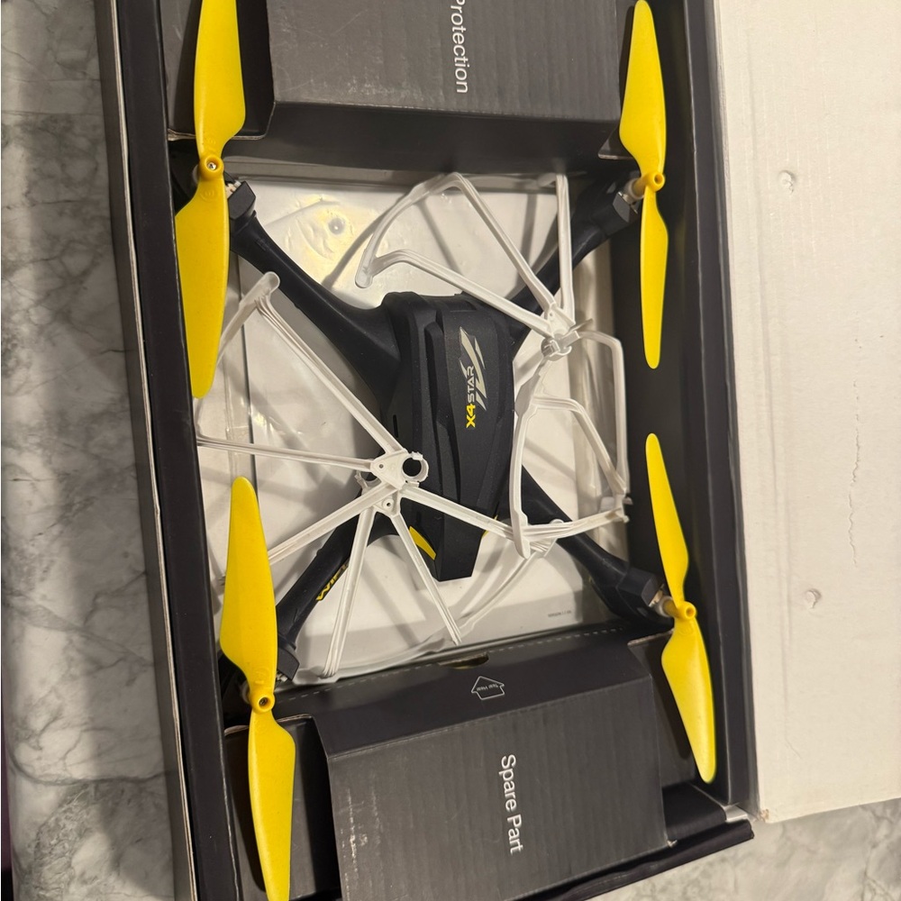 Hubsan Overhead Video Drone with Yellow and Black Design